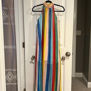 Peach Love California Rainbow halter dress